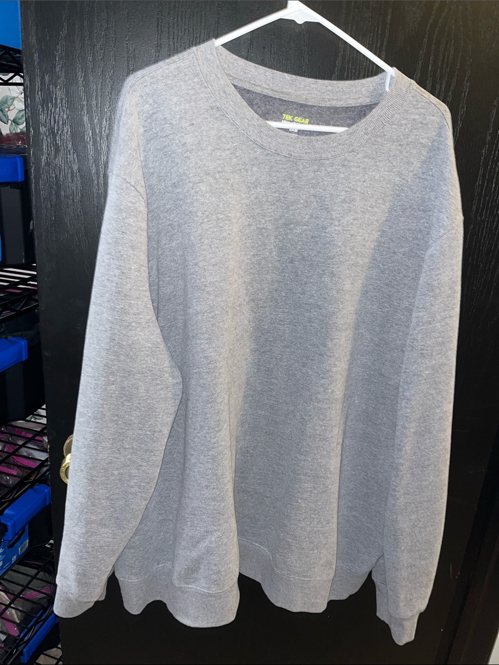 tek gear Light Gray Crewneck Pullover Sweater